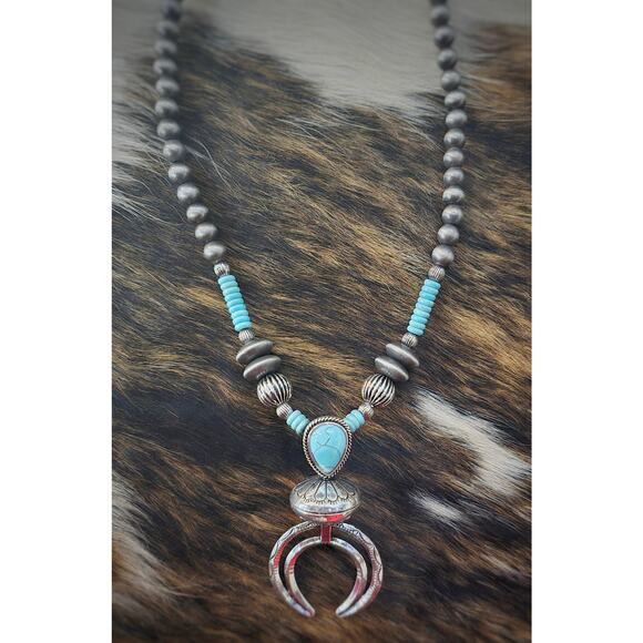Turquoise Statement Necklace - Picture 1 of 3
